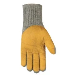 Salewa Woll-Handschuhe (Vollleder-Innenhand) Walk Wool - Atmungsaktiv, Warm, 100% Wolle - Grau/gelb Herren/Damen -LaufPro Verkäufe Salewa Handschuhe Walk Wool Gloves 28174 0051 2 997x997 1