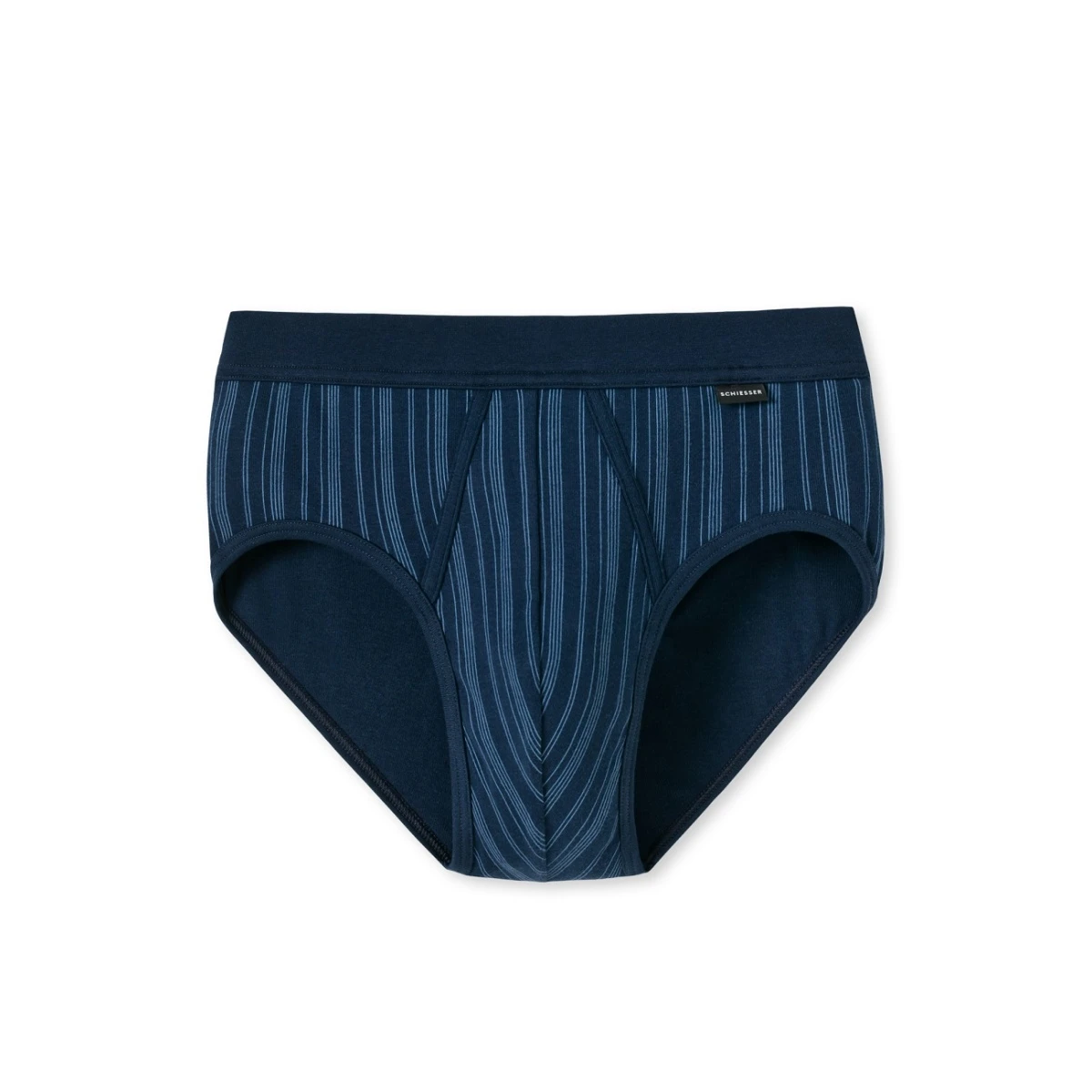 Schiesser Sportslip Original Feinripp Mit Eingriff Navy Gestreift Herren 5 Schiesser Sportslip Original Feinripp Mit Eingriff Navy Gestreift Herren – Bild 3