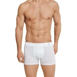 Schiesser Boxershorts Long Life Soft Unterwäsche Weiss Herren
