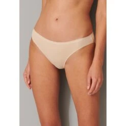 Schiesser Mini Slip 95/5 (95% Baumwolle) Unterwäsche Sandbraun Damen - 2er Pack