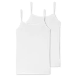 Schiesser Spaghetti-Top 95/5 (95% Baumwolle) Unterwäsche Weiss Damen - 2er Pack -LaufPro Verkäufe Schiesser 174388 100 Top 95 5 2 1200x1200 1