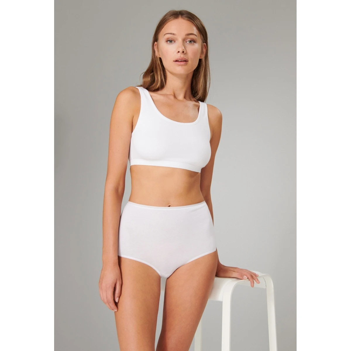 Schiesser Bustier 95/5 Ohne Cups (95% Baumwolle) Unterwäsche Weiss Damen - 2er Pack 6 Schiesser Bustier 95/5 Ohne Cups (95% Baumwolle) Unterwäsche Weiss Damen - 2er Pack – Bild 4