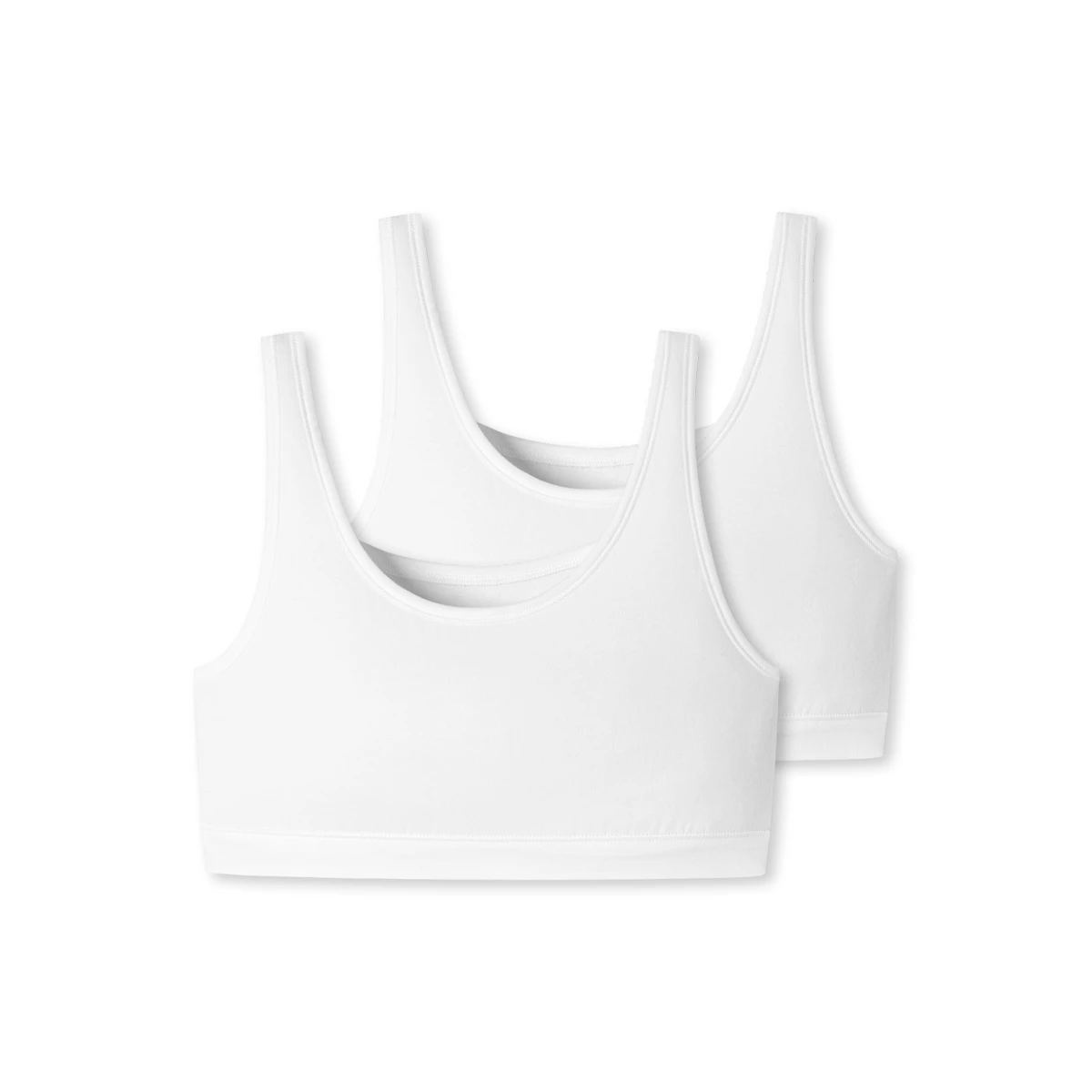 Schiesser Bustier 95/5 Ohne Cups (95% Baumwolle) Unterwäsche Weiss Damen - 2er Pack 5 Schiesser Bustier 95/5 Ohne Cups (95% Baumwolle) Unterwäsche Weiss Damen - 2er Pack – Bild 3