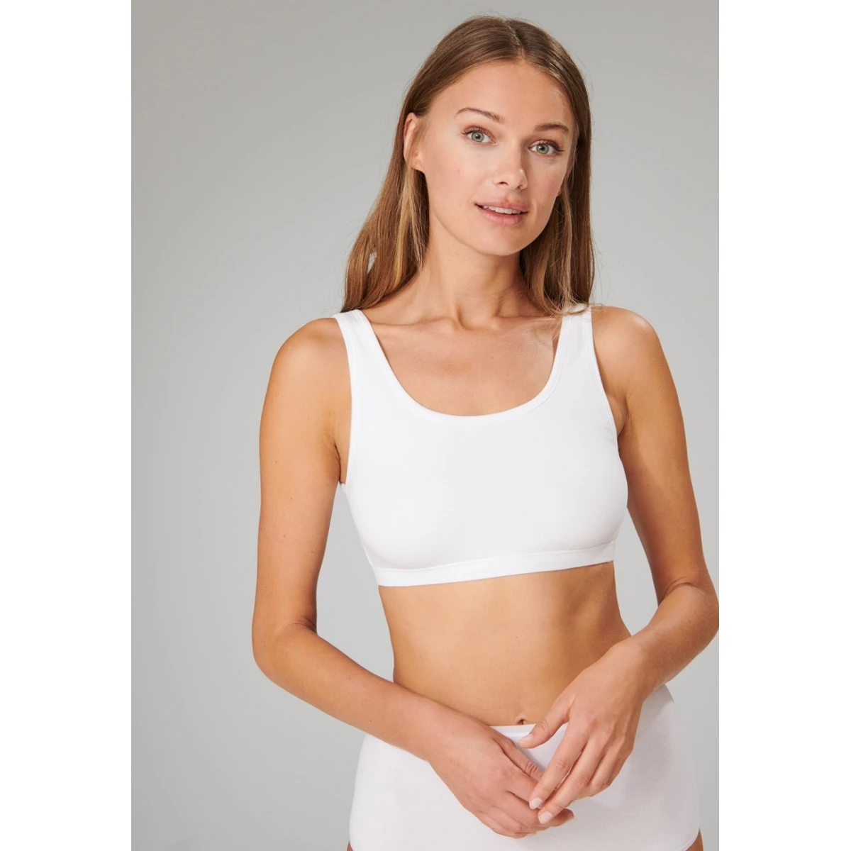 Schiesser Bustier 95/5 Ohne Cups (95% Baumwolle) Unterwäsche Weiss Damen - 2er Pack 3 Schiesser Bustier 95/5 Ohne Cups (95% Baumwolle) Unterwäsche Weiss Damen - 2er Pack