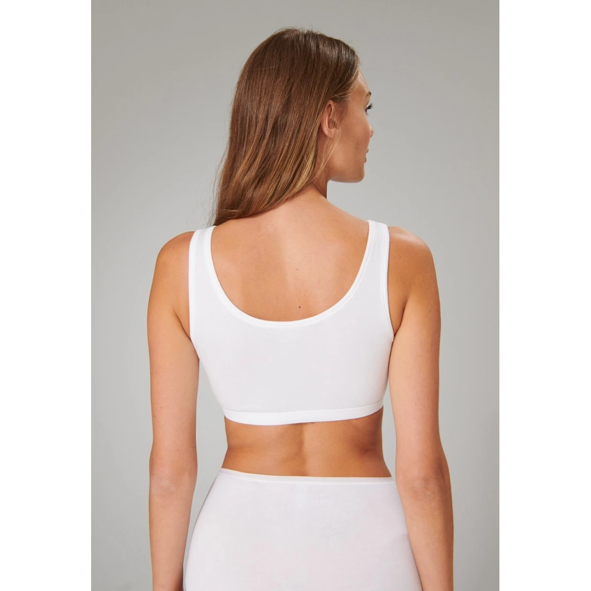 Schiesser Bustier 95/5 Ohne Cups (95% Baumwolle) Unterwäsche Weiss Damen - 2er Pack 4 Schiesser Bustier 95/5 Ohne Cups (95% Baumwolle) Unterwäsche Weiss Damen - 2er Pack – Bild 2