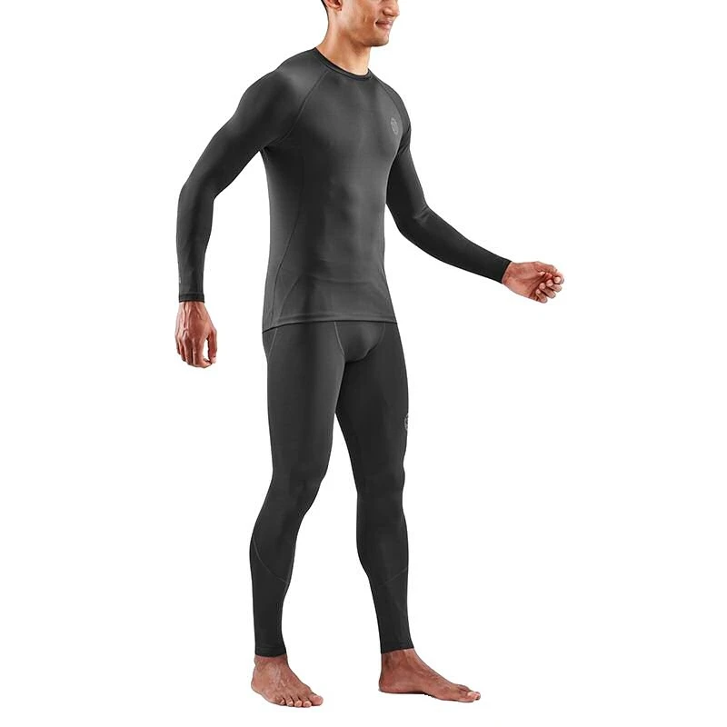 Skins Funktionsunterwäsche Langarmshirt 2-Series (enganliegend) Schwarz Herren 6 Skins Funktionsunterwäsche Langarmshirt 2-Series (enganliegend) Schwarz Herren – Bild 4