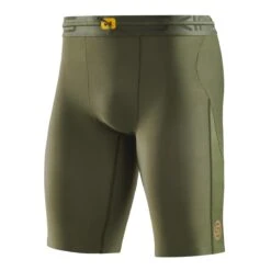 Skins Funktionshose 5-Series Half Tight Short (enganliegend) Khakigrün Herren -LaufPro Verkäufe Skins SK SF00500020573 5 Series Tight Short 1200x1200 1