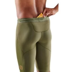 Skins Funktionshose 5-Series Half Tight Short (enganliegend) Khakigrün Herren -LaufPro Verkäufe Skins SK SF00500020573 5 Series Tight Short 4 1200x1200 1
