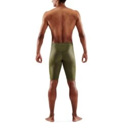 Skins Funktionshose 5-Series Half Tight Short (enganliegend) Khakigrün Herren -LaufPro Verkäufe Skins SK SF00500020573 5 Series Tight Short 6 1200x1200 1