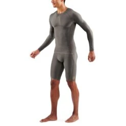 Skins Funktionsunterwäsche Langarmshirt 5-Series (enganliegend) Charcoalgrau Herren -LaufPro Verkäufe Skins SK SF00500059118 5 Series Langarmshirt 5 1200x1200 1