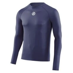 Skins Funktions-Langarmshirt 1-Series Long Sleeve (enganliegend) Navyblau Herren -LaufPro Verkäufe Skins SK SO00100059010 Tshirt Long 1 Series 1200x1200 1