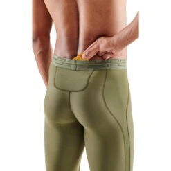 Skins Funktionshose 3-Series Tight Long (enganliegend) Khakigrün Herren -LaufPro Verkäufe Skins SK ST00300010573 3 Series Tight Long 4 1200x1200 1