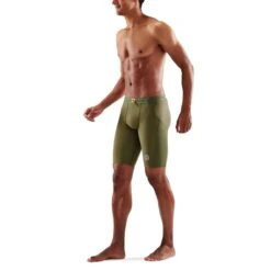 Skins Funktionshose 3-Series Half Tight Short (enganliegend) Khakigrün Herren -LaufPro Verkäufe Skins SK ST00300020573 3 Series Short Long 6 1200x1200 1