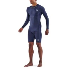 Skins Funktionsunterwäsche Langarmshirt 3-Series (enganliegend) Navyblau Herren -LaufPro Verkäufe Skins SK ST00300059010 3 Series Langarmshirt 3 1200x1200 1