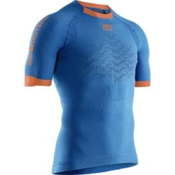 X-Bionic Laufshirt Running The Trick 4.0 Enganliegend Blau Herren