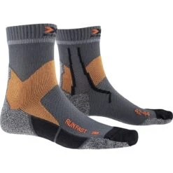X-Socks Laufsocke Run Fast 4.0 (Trailläufe) Grau Herren - 1 Paar