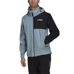 ADIDAS PERFORMANCE Adidas Regenjacke Terrex Multi Rain.Rdy 2-Layer (atmungsaktiv, Wasserdicht, 2,5-Lagen) Blaugrau Herren